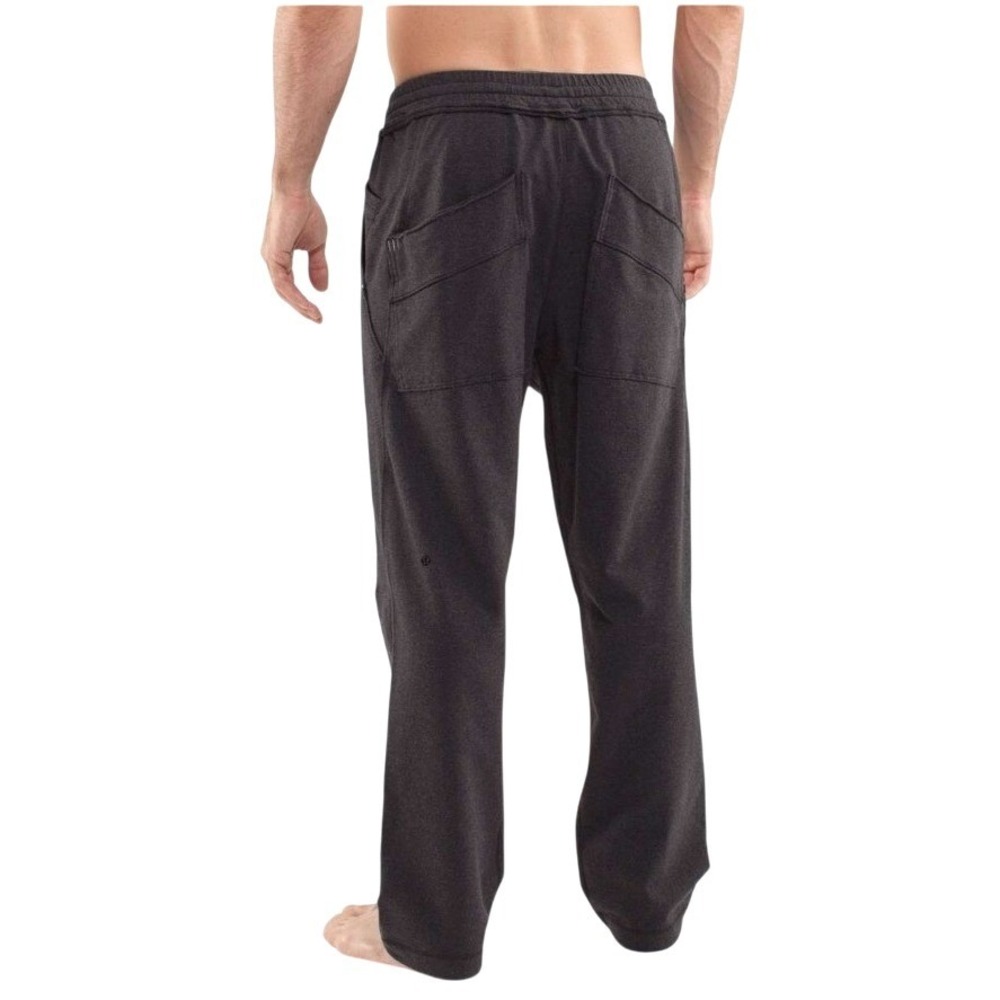 Lululemon Post Surf Pants Heathered Black French Terry Sweatpants Mens Medium